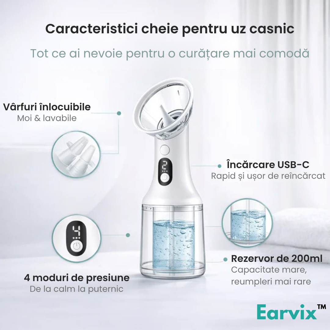 Earvix Pro™ – Dispozitiv Electric pentru Curățarea Urechilor